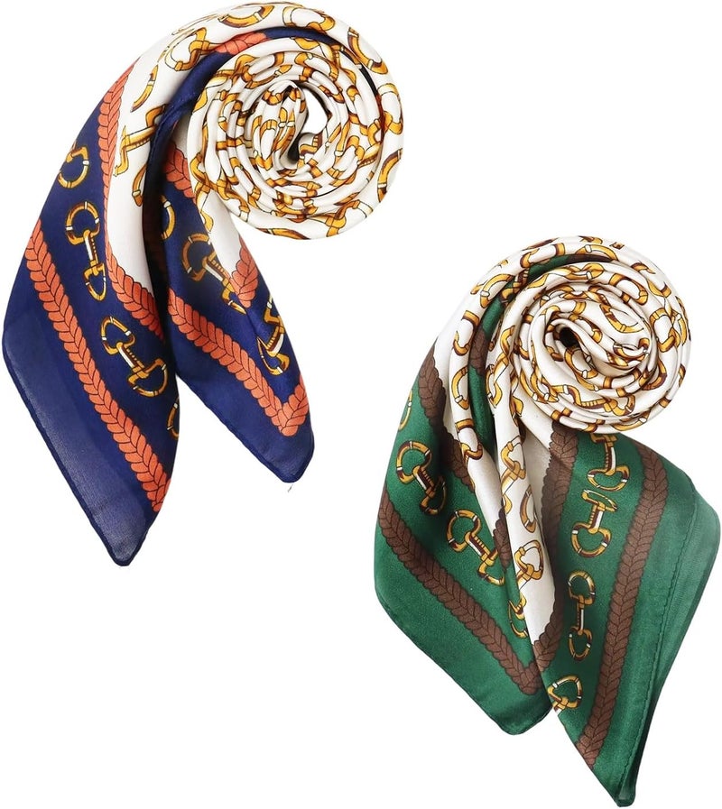 vimate Head Scarf for Women Hair 27'' Square Satin Silk Feeling Bnadana Neck Scarf Handbag Accessories Etc - Image 4